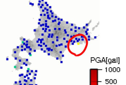 強震モニタの画像