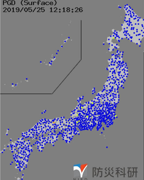 強震モニタの画像