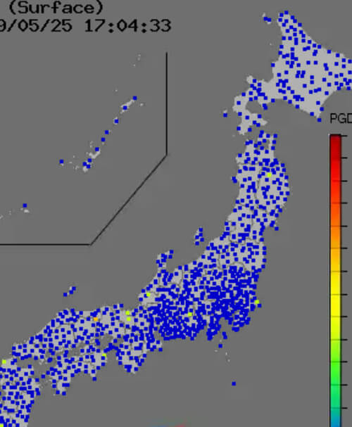 強震モニタの画像