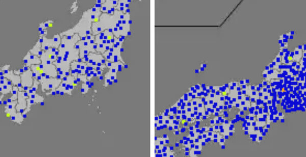 強震モニタの画像