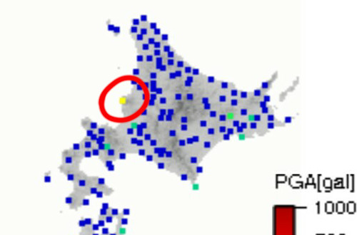 強震モニタの画像