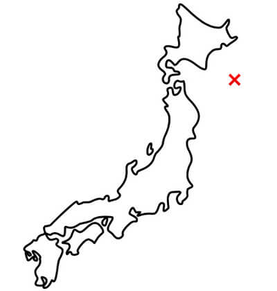 日本地図のイラスト