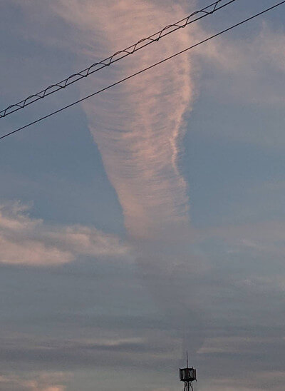 地震雲の投稿写真