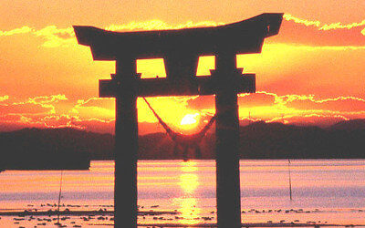 神社の鳥居の写真