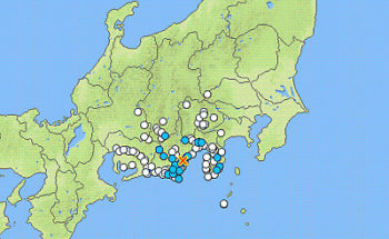 地震情報の画像