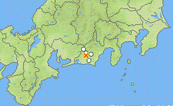 地震情報の画像