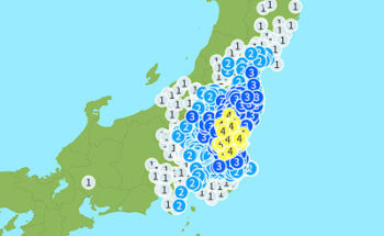 地震情報の画像
