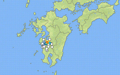 地震情報の画像