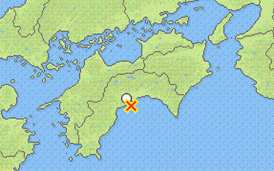 地震情報の画像