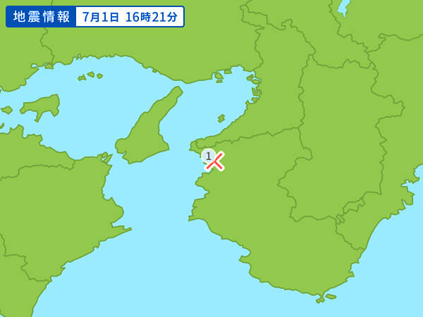 地震情報の画像