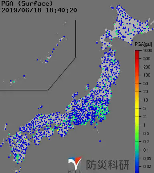 強震モニタの画像