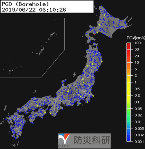強震モニタの画像