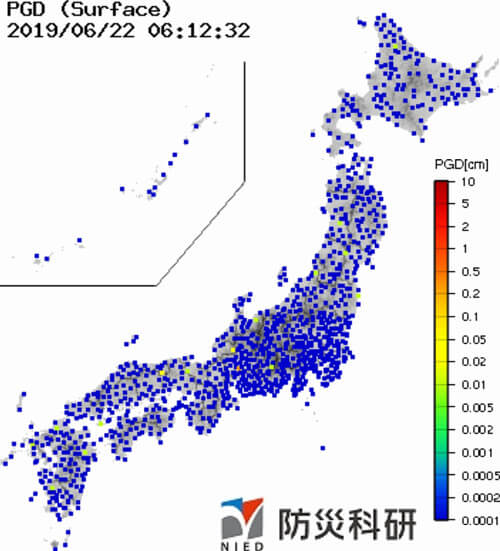 強震モニタの画像