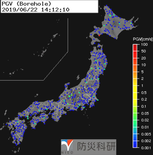 強震モニタの画像