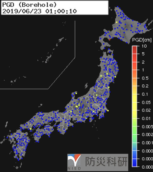 強震モニタの画像