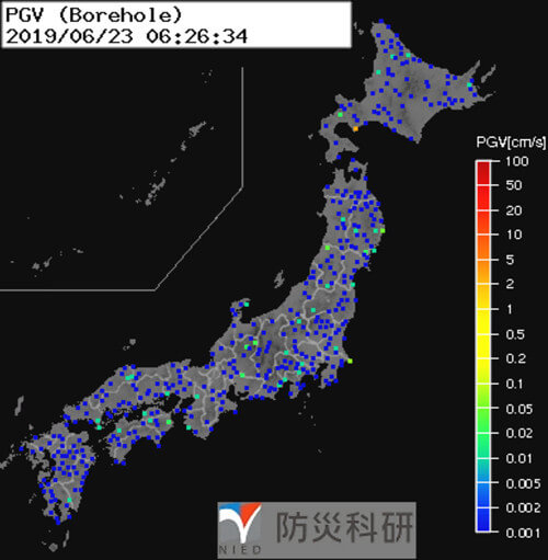 強震モニタの画像