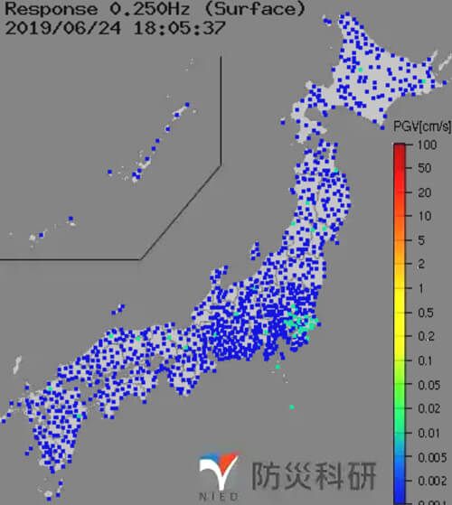 強震モニタの画像