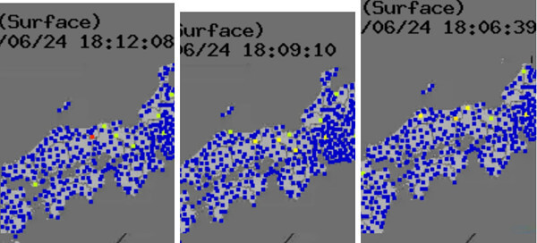 強震モニタの画像