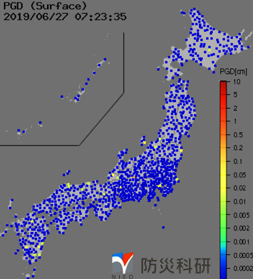強震モニタの画像