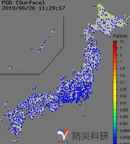 強震モニタの画像