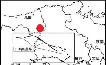 山崎断層帯の地図