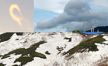 面白い雲の写真