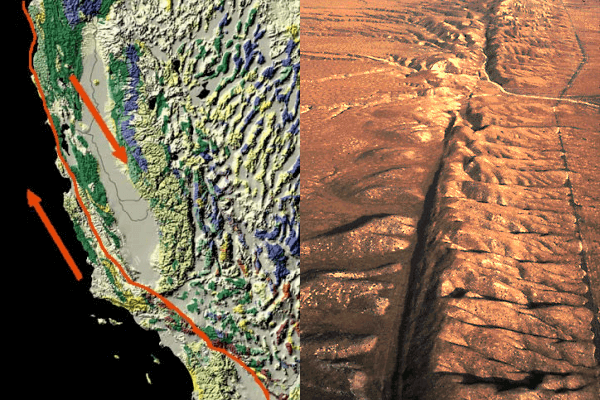 サンアンドレアス断層の写真