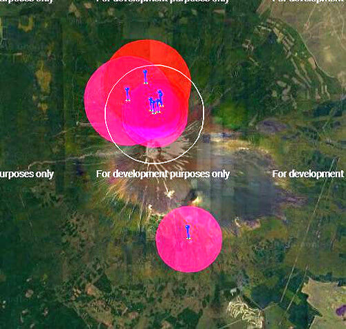 地震情報の画像
