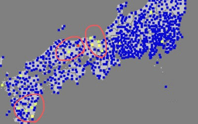 強震モニタの画像