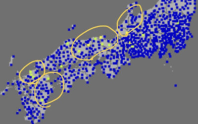 強震モニタの画像