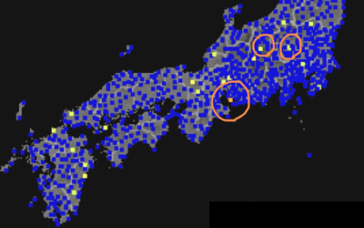 強震モニタの画像