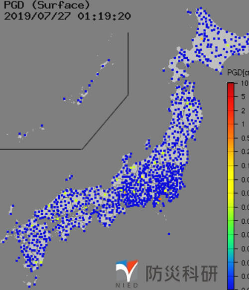 強震モニタの画像