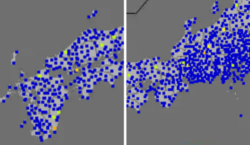 強震モニタの画像