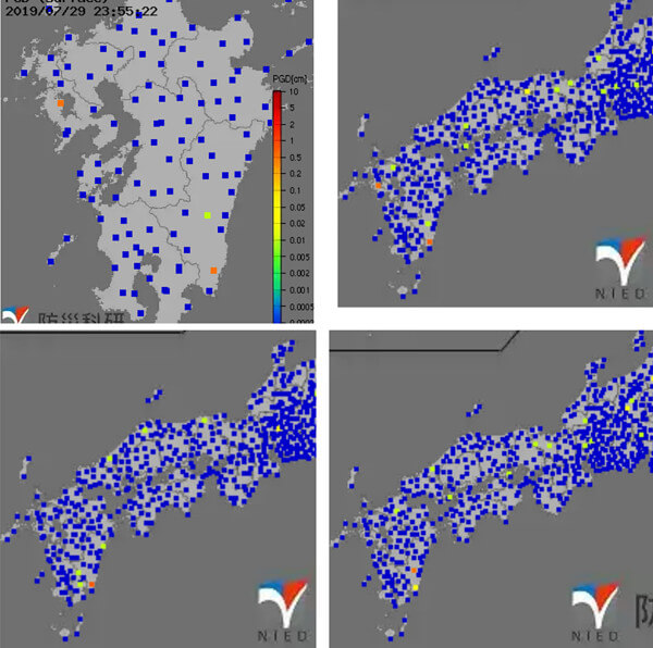 強震モニタの画像
