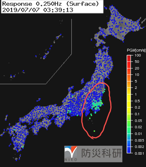 強震モニタの画像