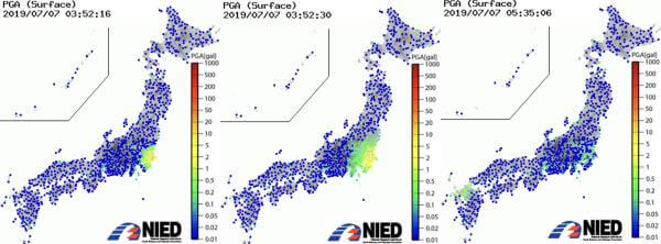 強震モニタの画像