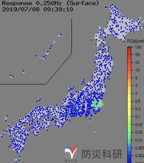 強震モニタの画像