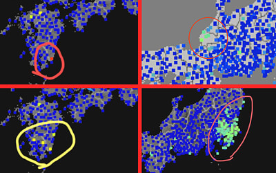 強震モニタの画像