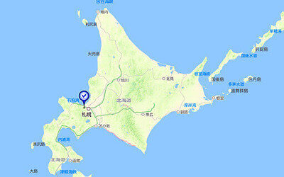 手稲山の位置図