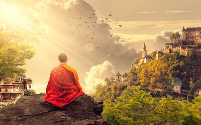 僧侶のイラスト