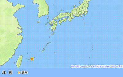 地震情報の画像