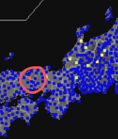 強震モニタの画像