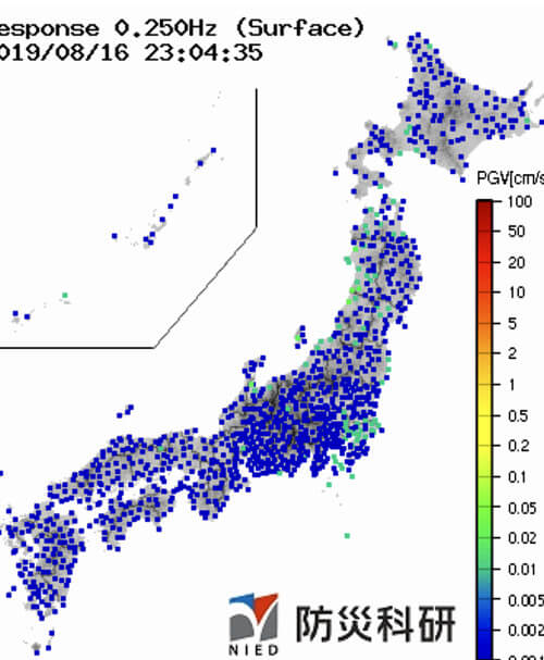 強震モニタの画像