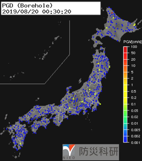 強震モニタの画像