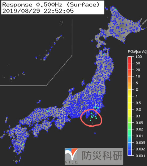 強震モニタの画像