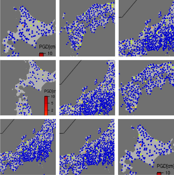 強震モニタの画像