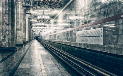 地下鉄駅のイメージイラスト