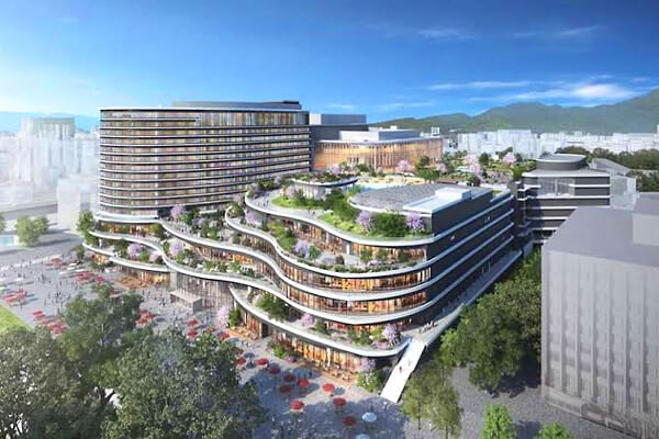 サクラマチクマモトの完成予想図