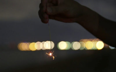 線香花火の写真