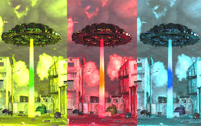 UFOのイラスト画像